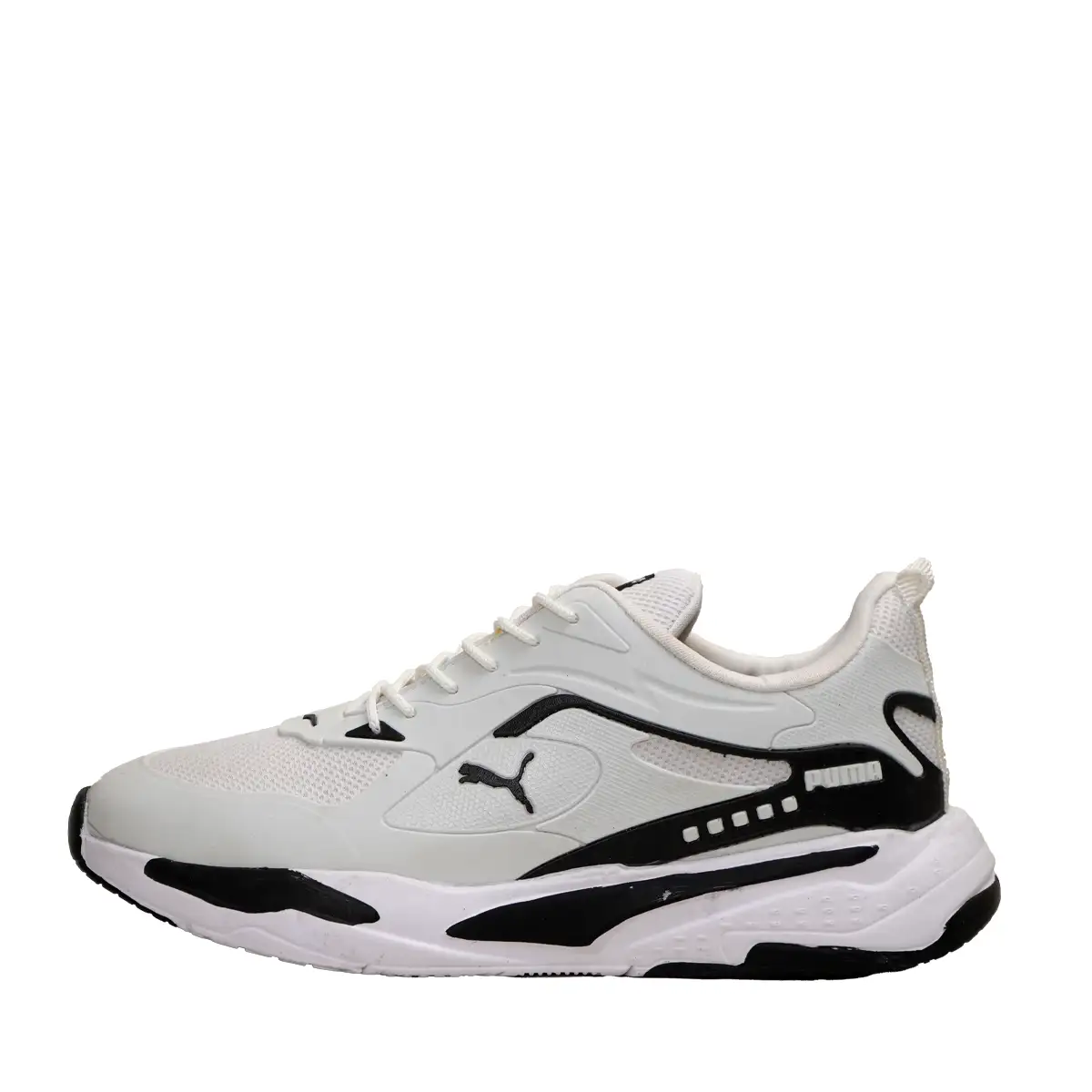 کفش ورزشی مردانه سفید مشکی مدل Pumash