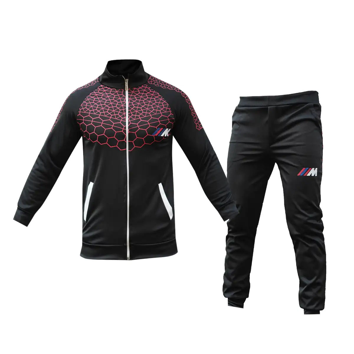 ست سوئیشرت شلوار قرمز مشکی مردانه مدل matio