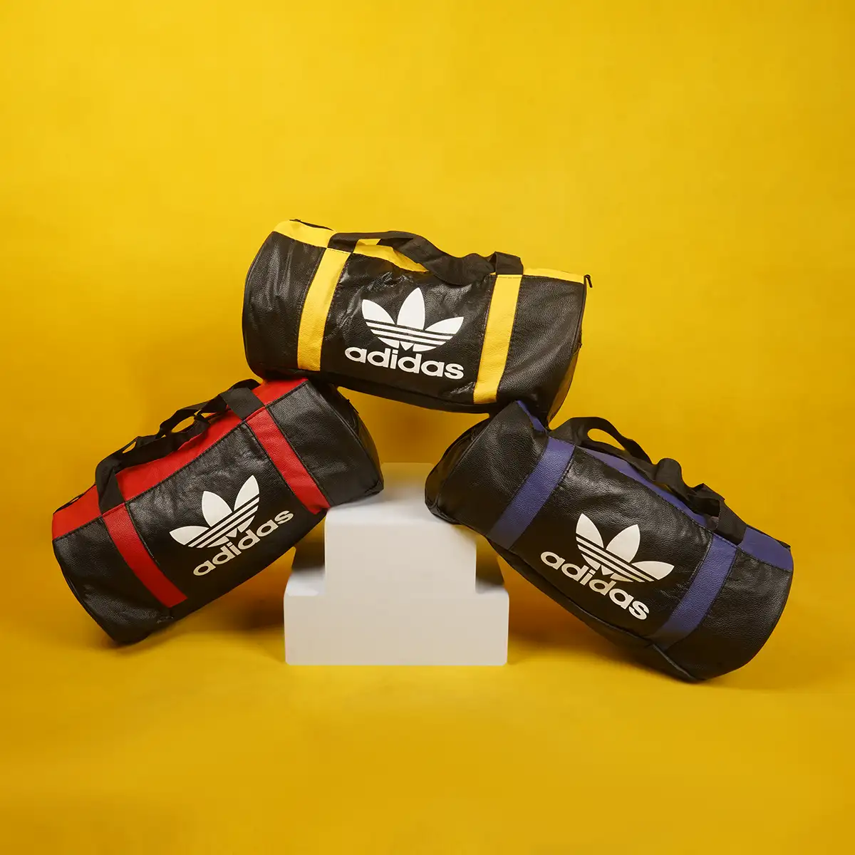 کیف ورزشی آدیداس مشکی آبی مدل Soren