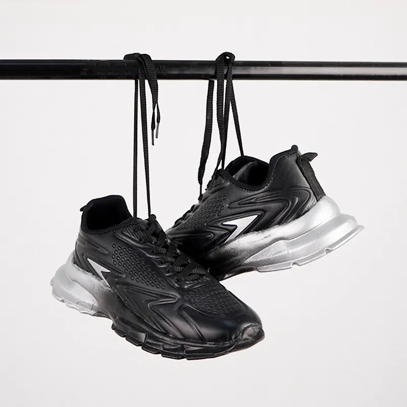 کفش ورزشی مردانه مشکی طوسی مدل marion