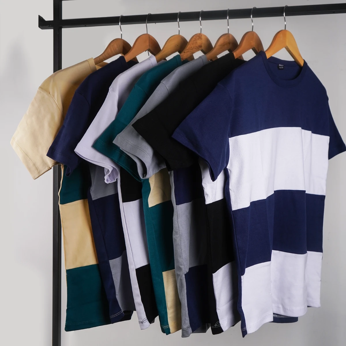 تیشرت مردانه مشکی سفید مدل Dayar