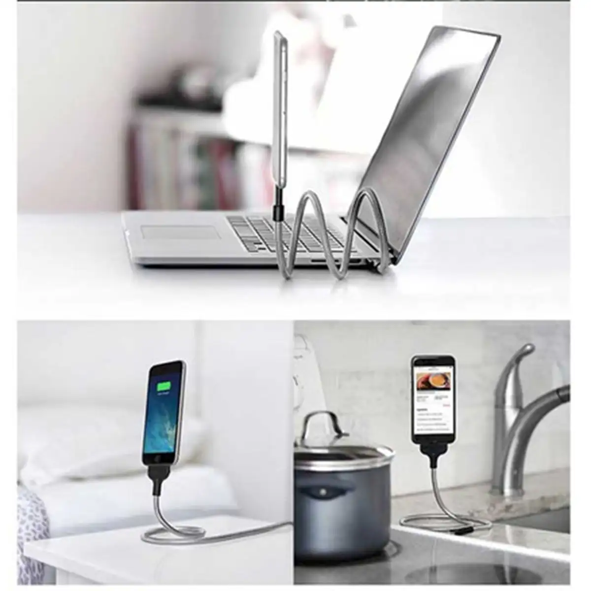 کابل نگهدارنده و شارژر موبایل مدل Hand ( اندروید)