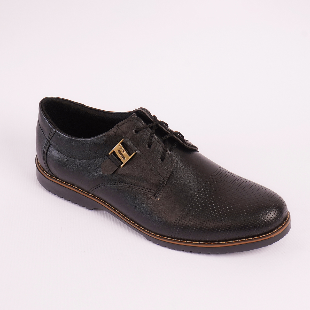 کفش رسمی مردانه مشکی سگکی سوزنی مدل D40