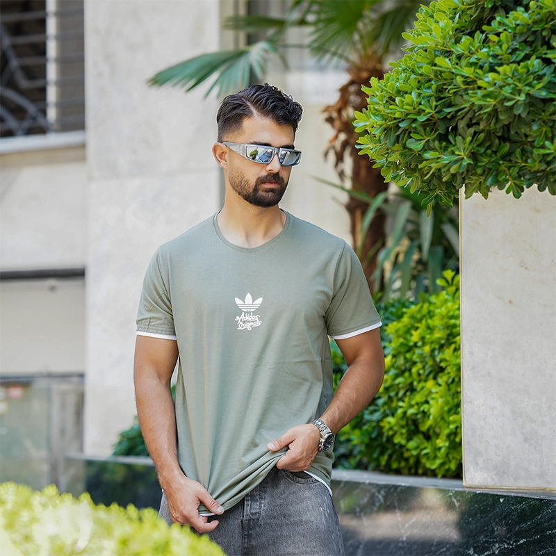 تیشرت مردانه Adidas سبز مدل T60