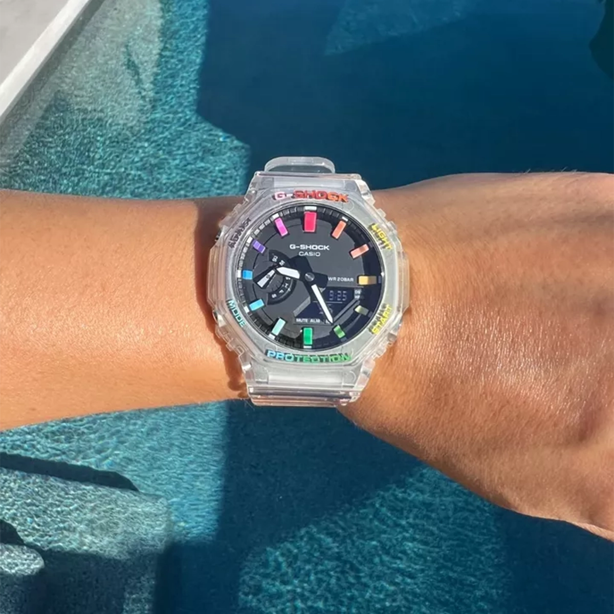 ساعت اسپرت سفید مدل G-SHOCK