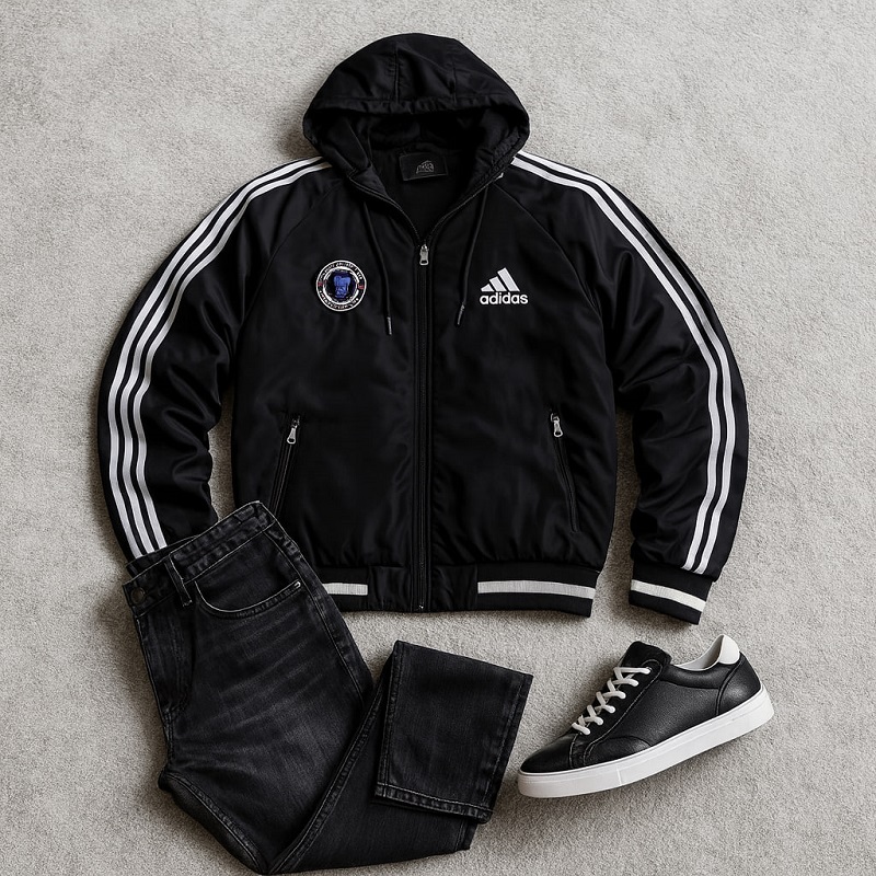 کاپشن مردانه مشکی آدیداس مدل Kameron