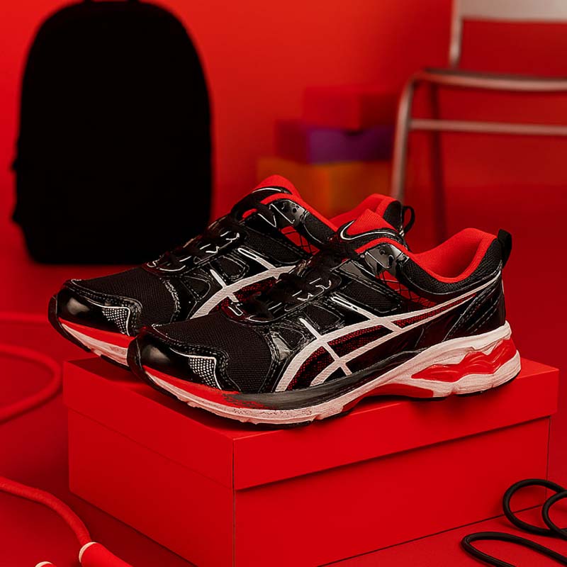 کفش ورزشی مردانه مشکی قرمز مدلRadman