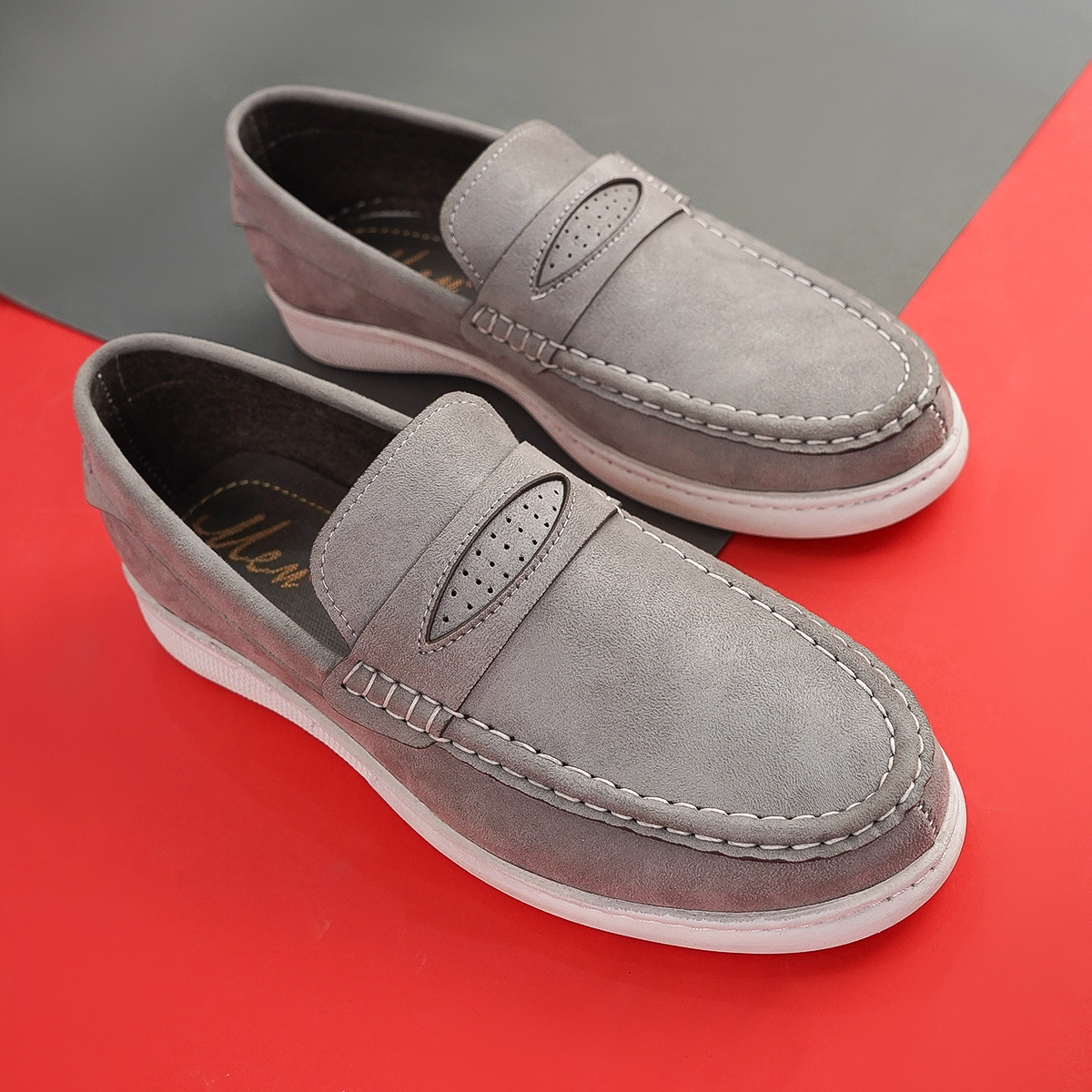 کفش کالج طوسی روشن مردانه مدل Aril