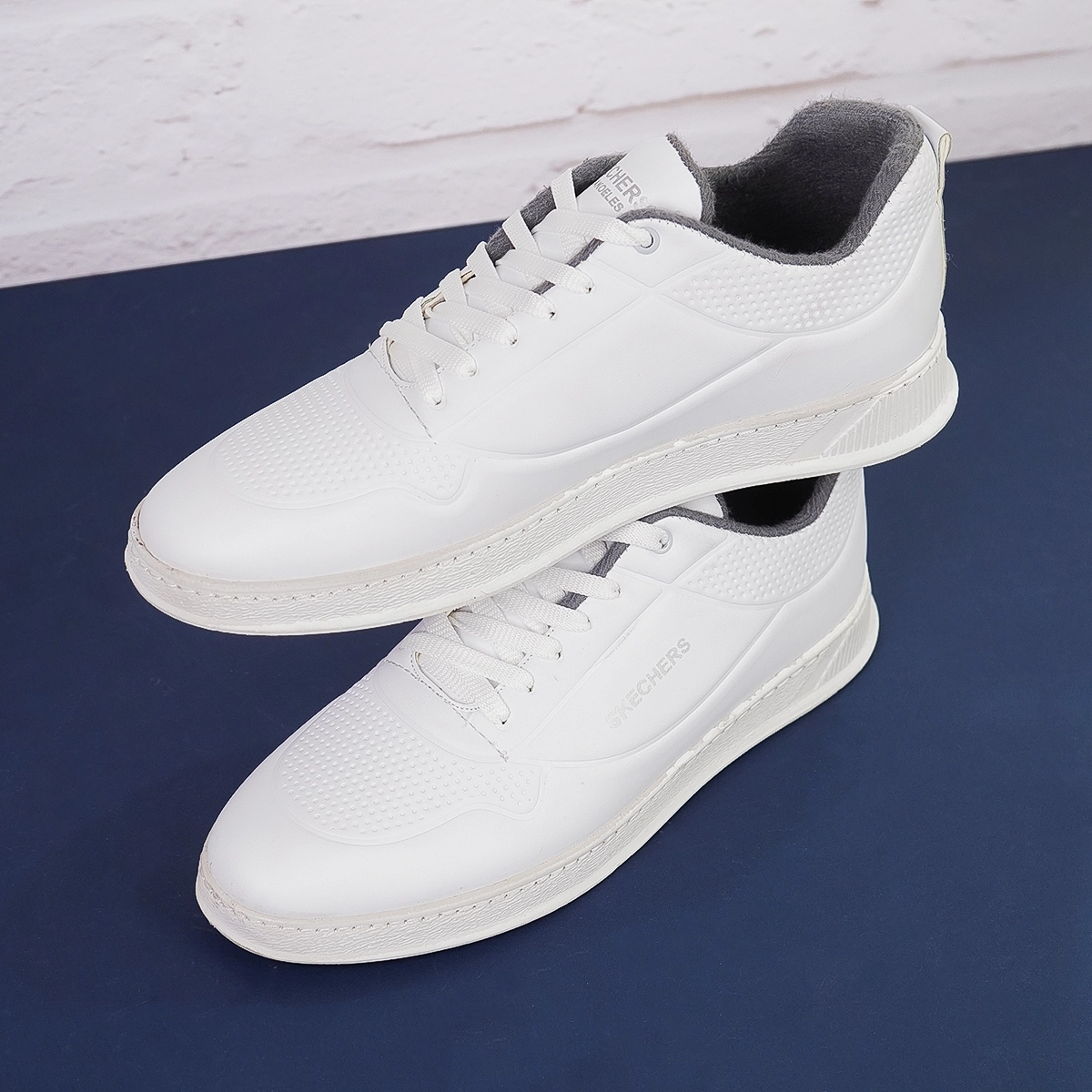 کفش تخت مردانه سفید Skechers مدلDavid