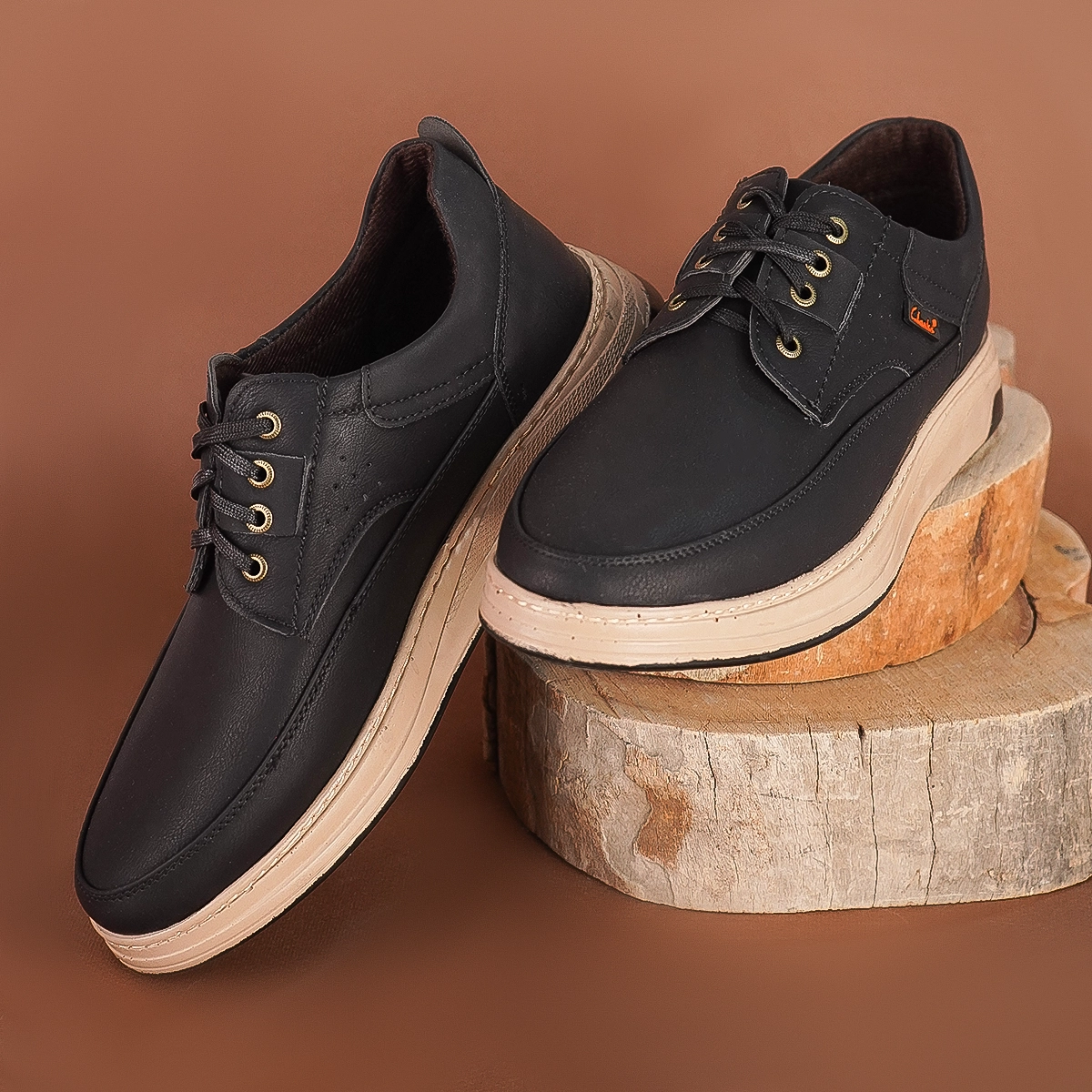 کفش تخت مردانه Clarks مشکی مدل Havosh