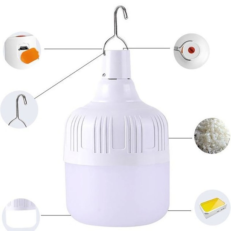 لامپ شارژی 40 وات sanan-سفید