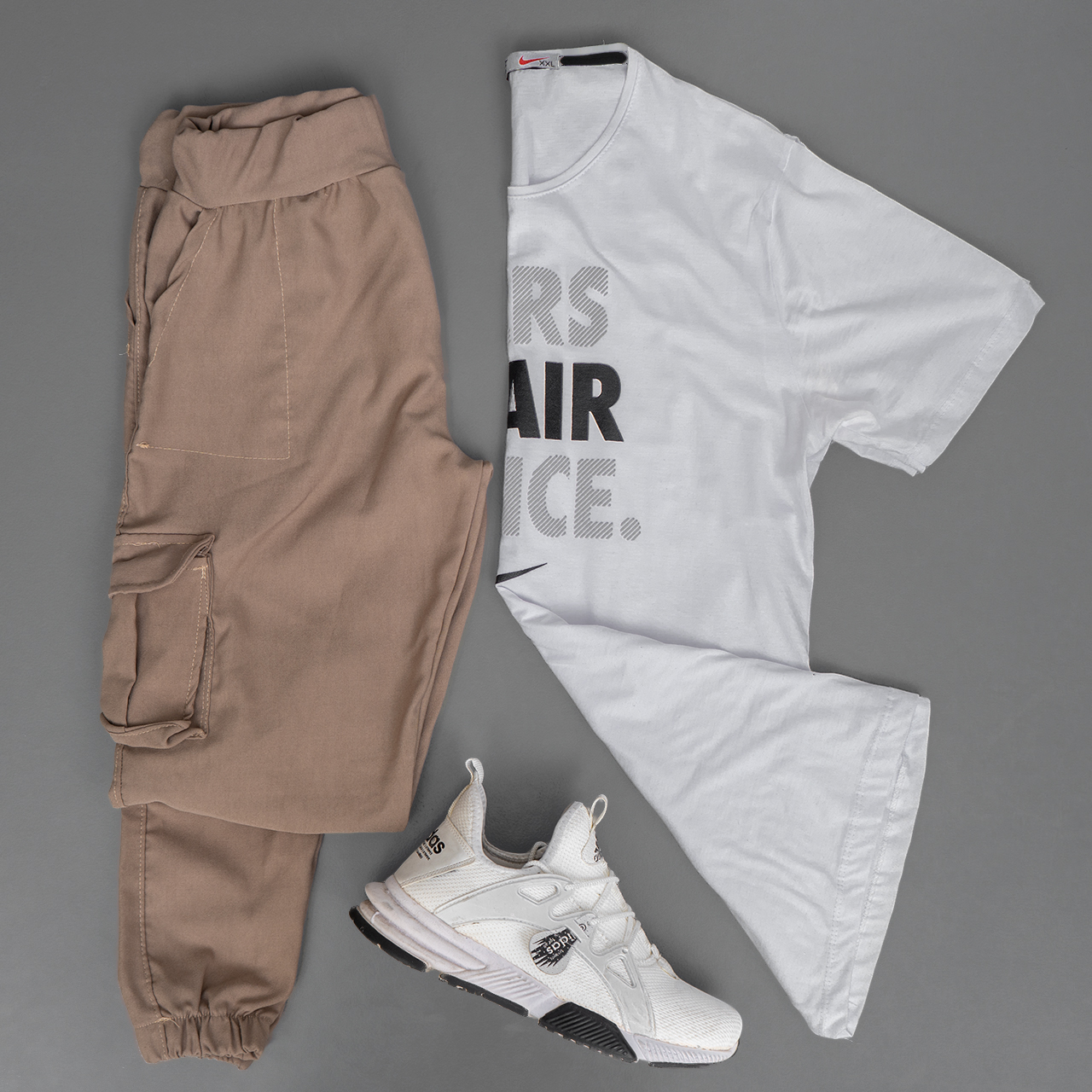 شلوار اسلش خاکی مردانه مدل KOMBO