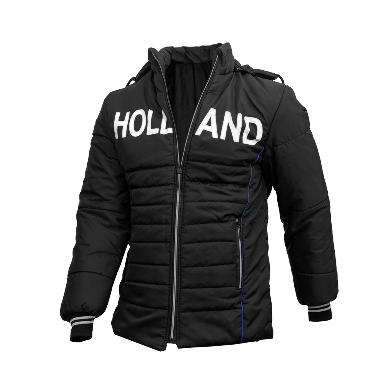 کاپشن مردانه مشکی مدلHolland