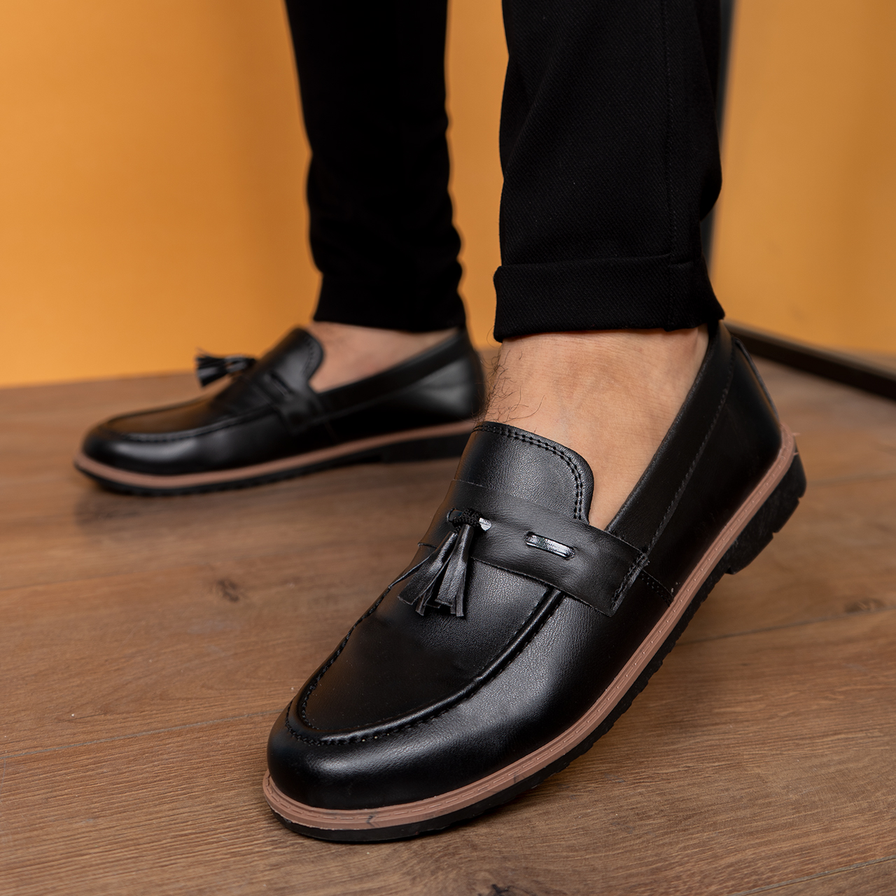 کفش کالج مشکی مردانه مدل Pobon