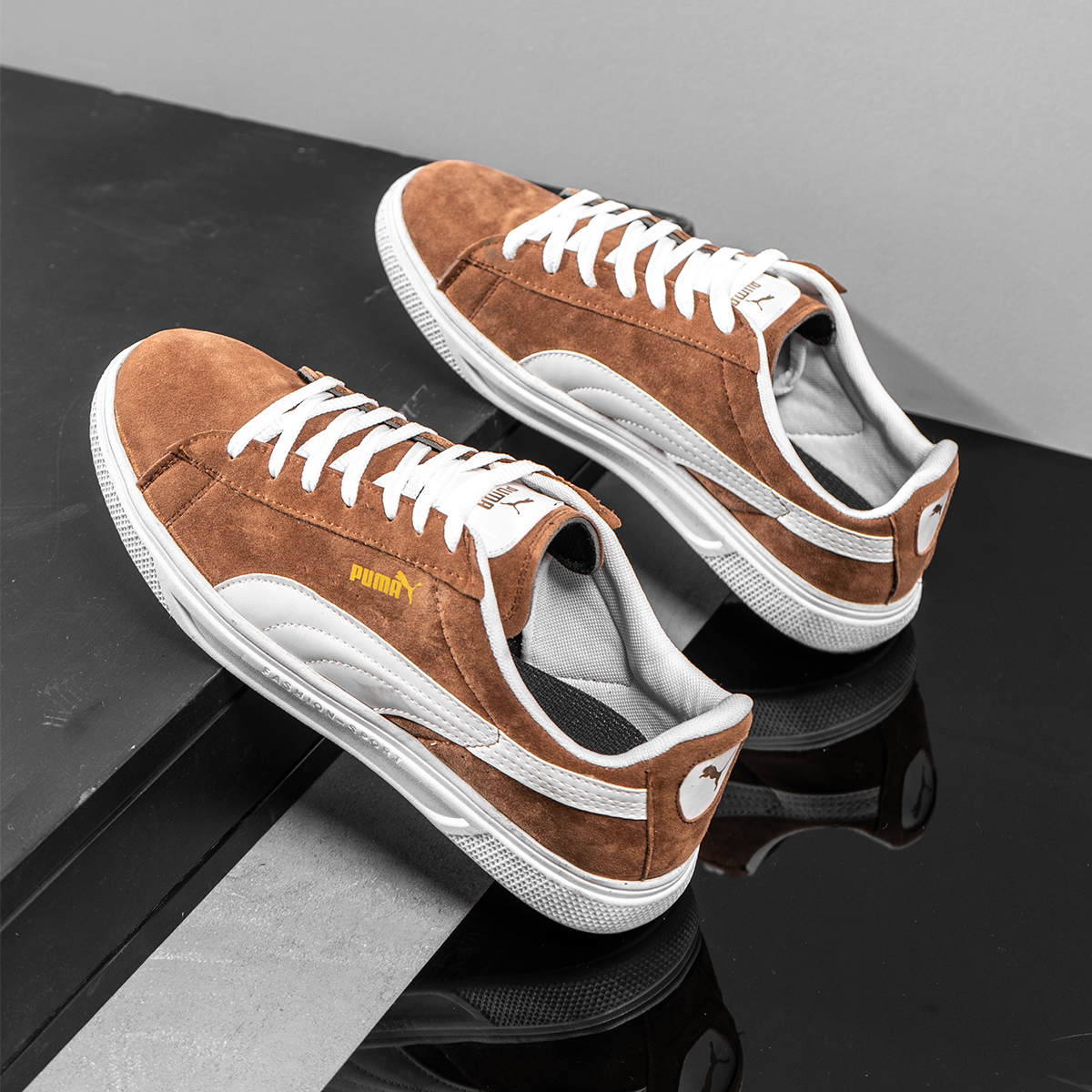 کفش ورزشی Puma مردانه قهوه ای مدلLenin