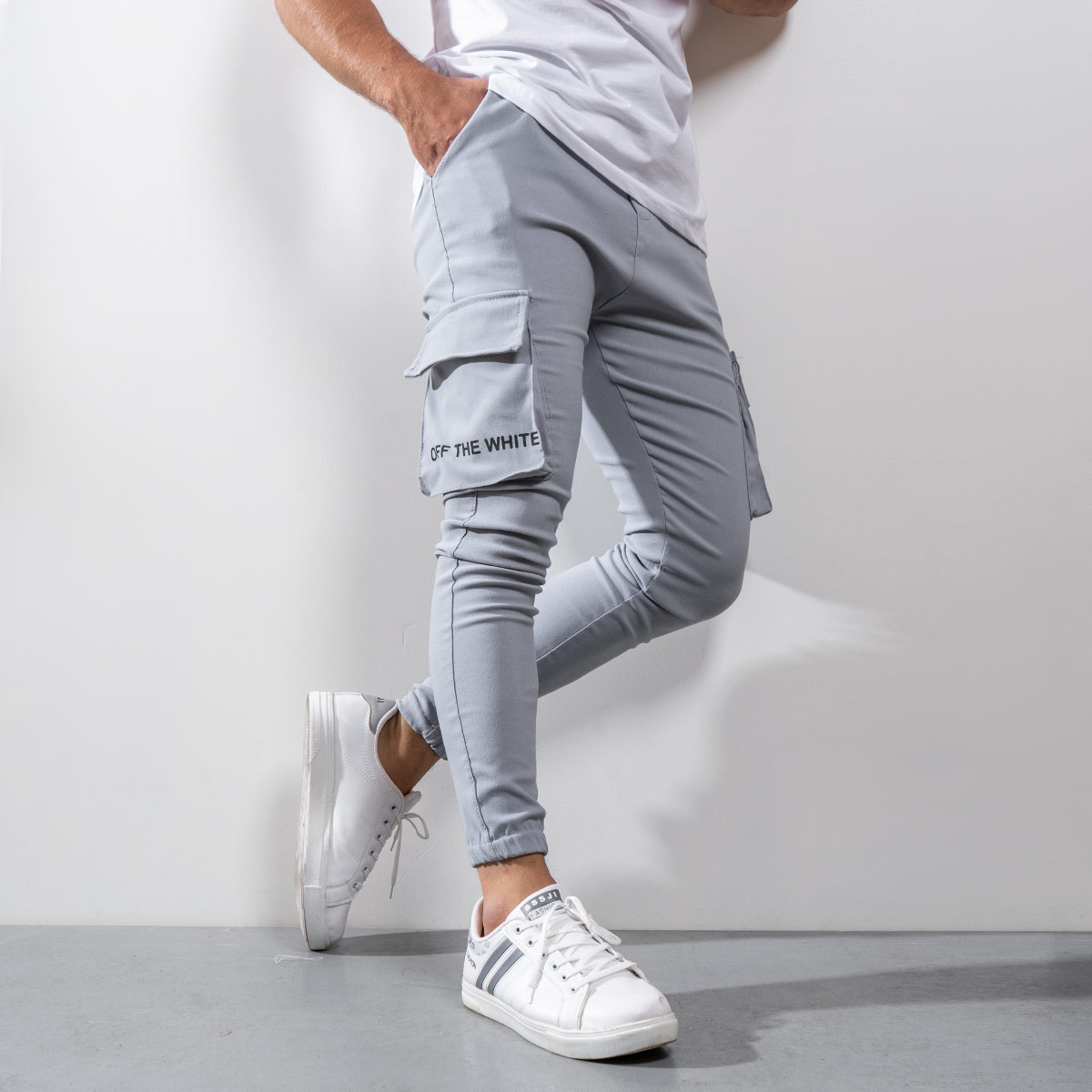 شلوار اسلش طوسی مردانه مدل Sameri