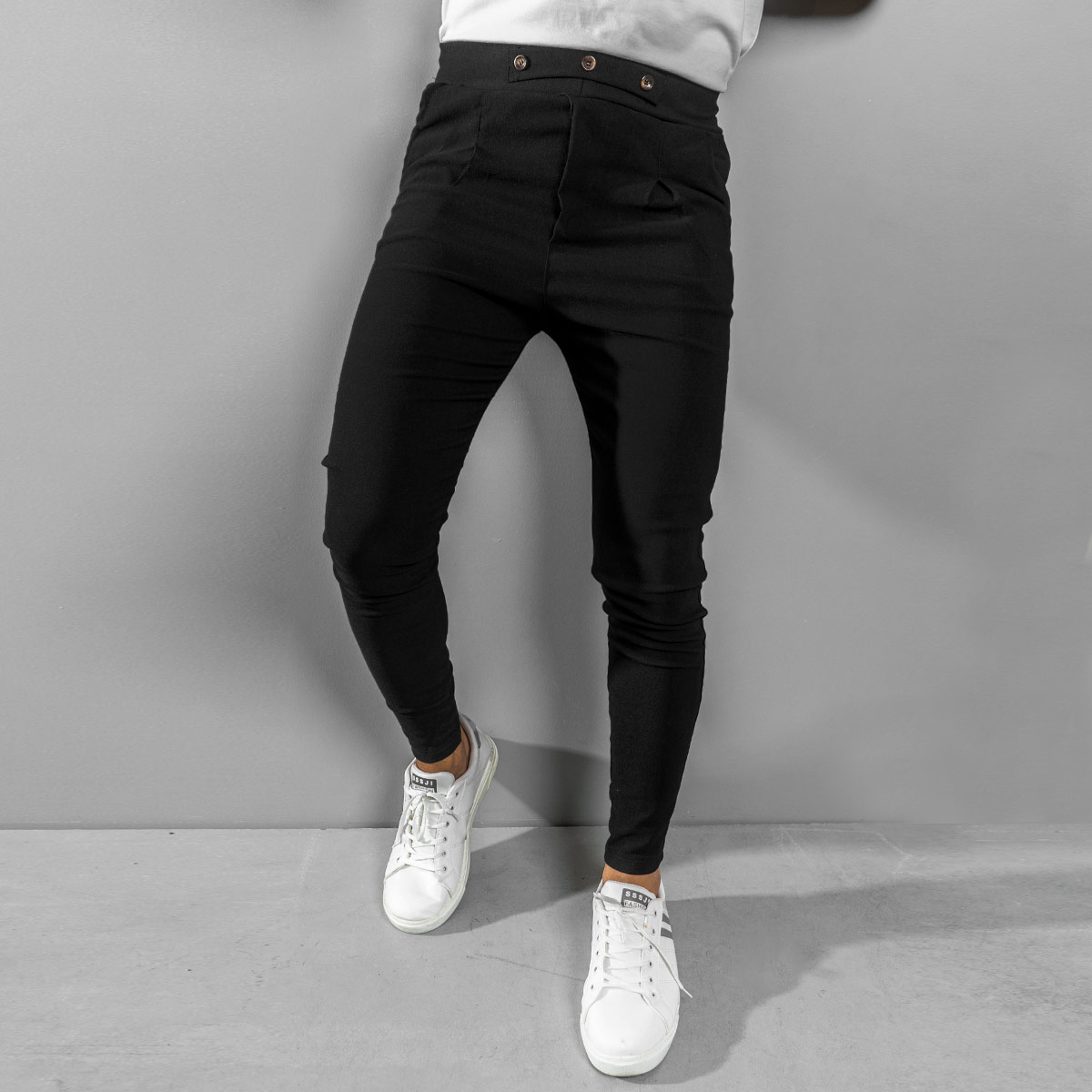 شلوار اسلش مردانه مشکی مدل Kavano(T)