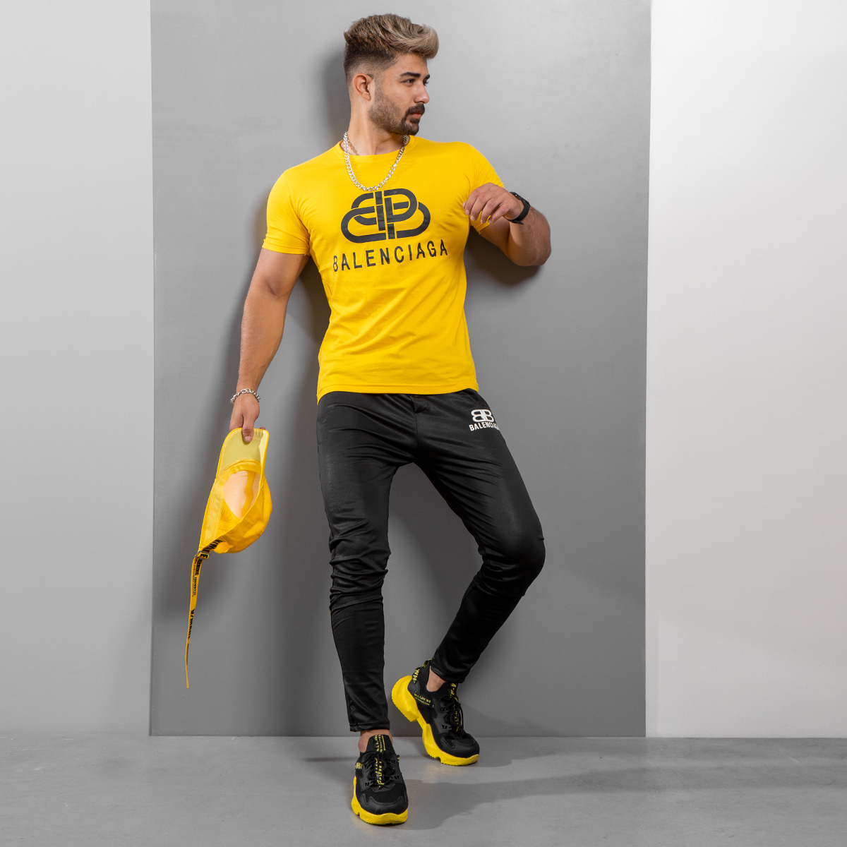 ست تیشرت شلوار Balenciaga مردانه مدل Petino