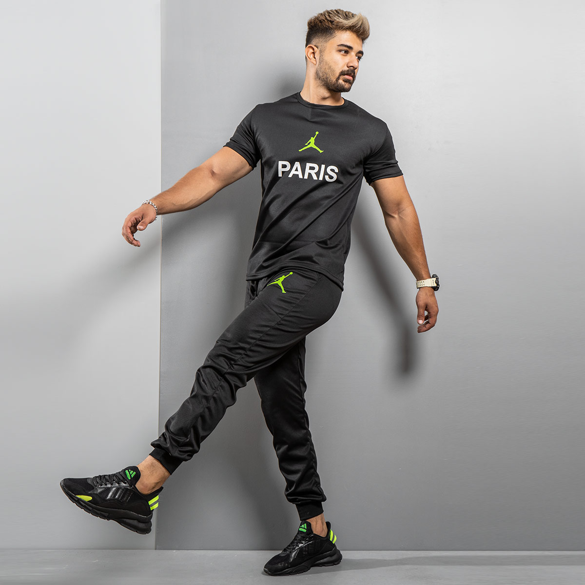 ست تیشرت شلوار Paris مردانه مدل Nelvi