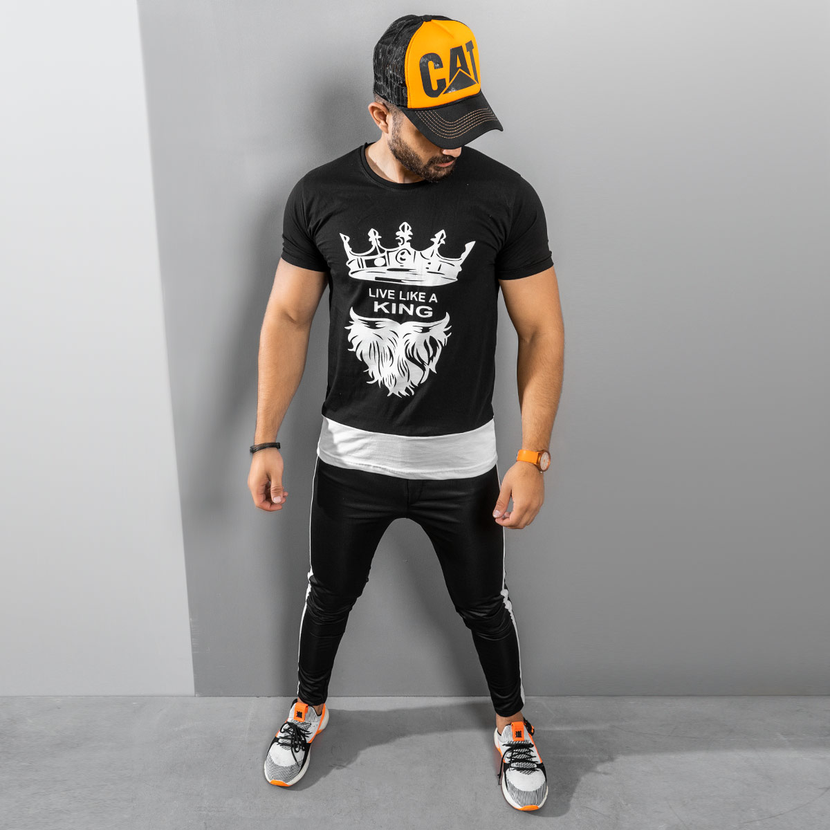 ست تیشرت شلوار king مردانه مدلTeron