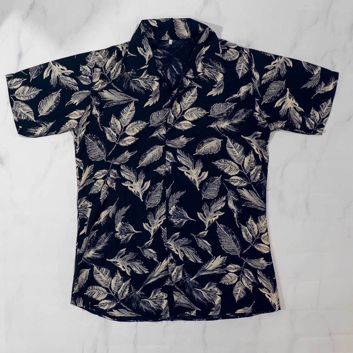 پیراهن هاوایی مردانه سرمه ای مدل Tinkal-