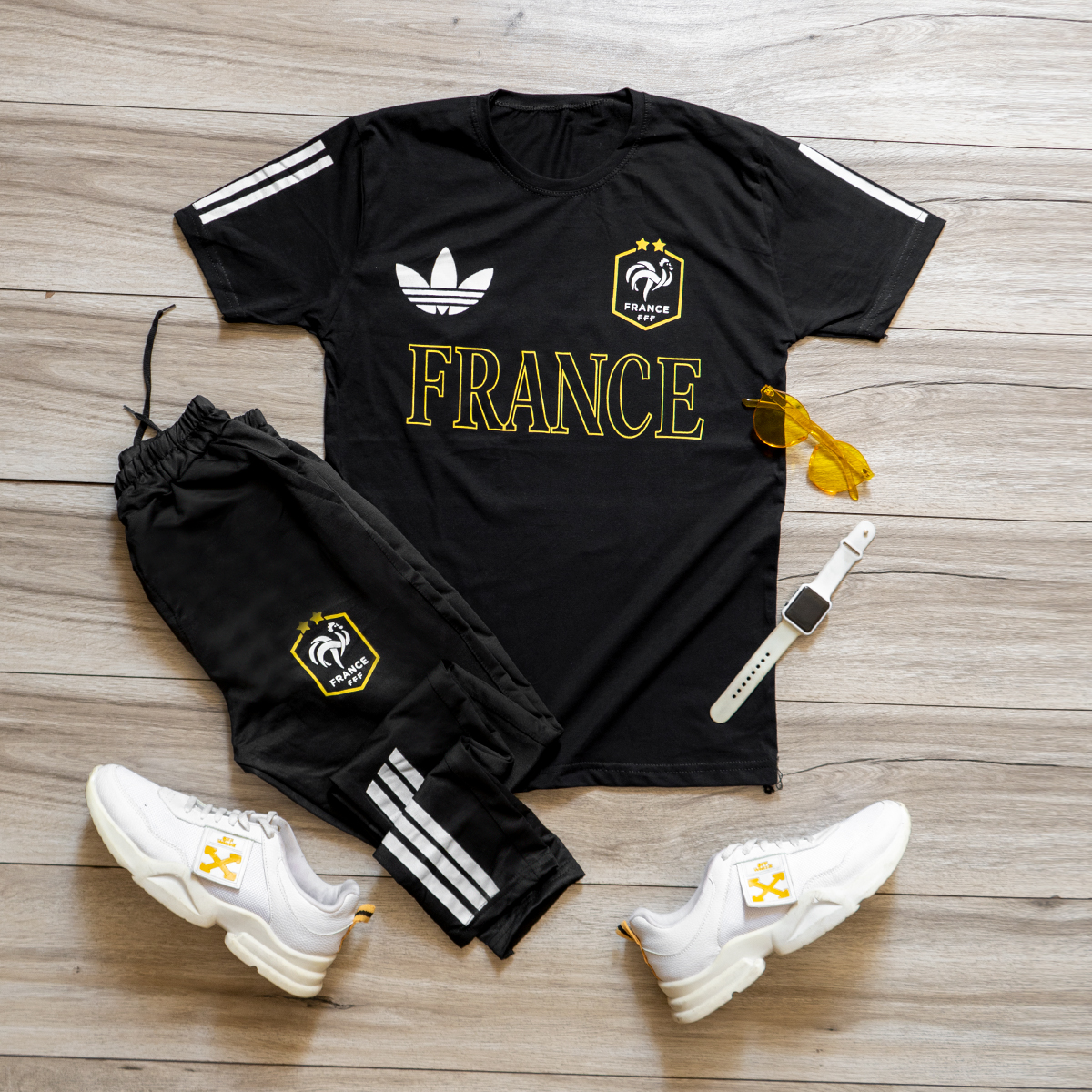 ست تیشرت شلوار France مردانه مدل Unik