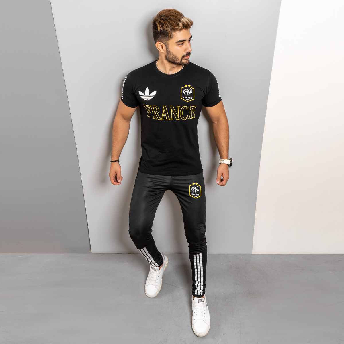 ست تیشرت شلوار France مردانه مدل Unik