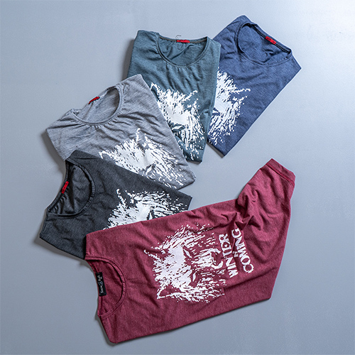 تیشرت مردانه طوسی مدل Ranker