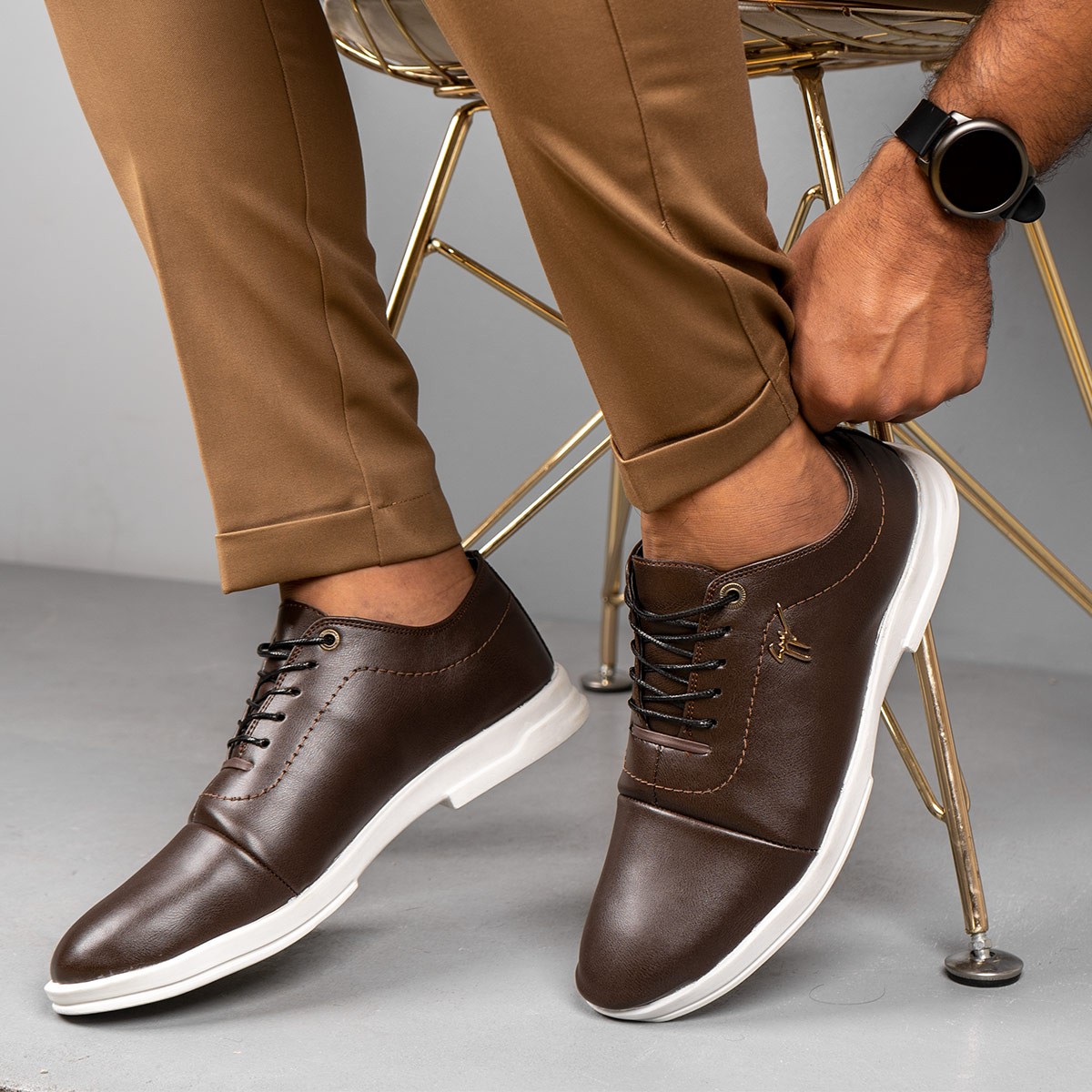 کفش رسمی مردانه قهوه ای مدل Vitan